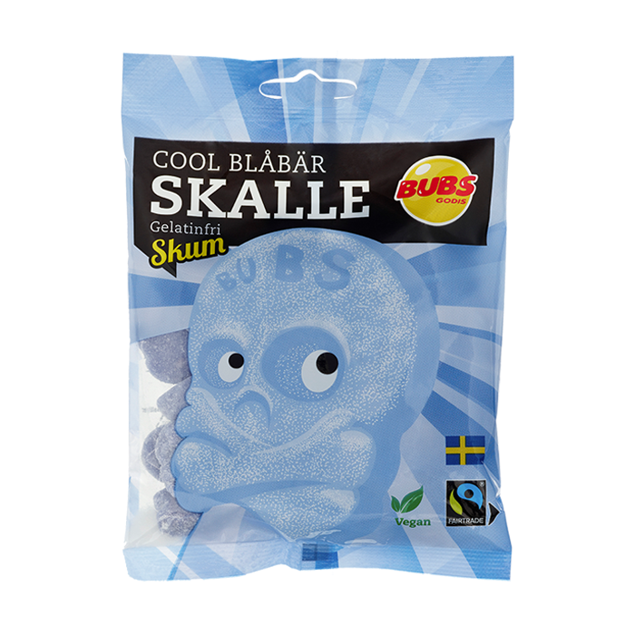 Bubs Cooler Blaubeerschädel by Swedish Candy Store