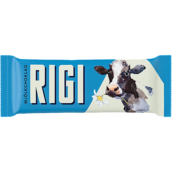 Candy People Barra de chocolate con leche Rigi by Swedish Candy Store