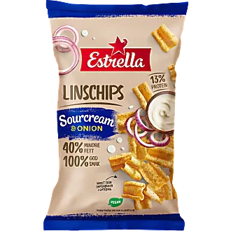 Estrella Estrella Linschips Sauerrahm und Zwiebeln by Swedish Candy Store
