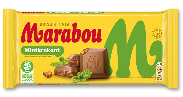 Mint Brittle Milk Chocolate Bar By Marabou