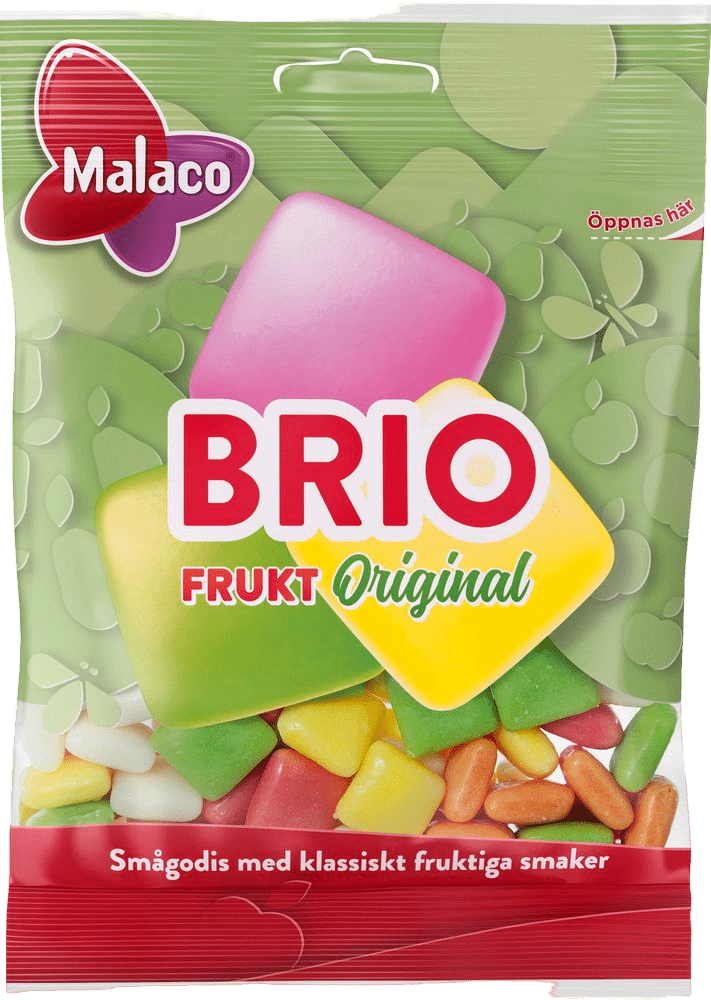 Brio Fruit Candy Bag Malaco 80g 